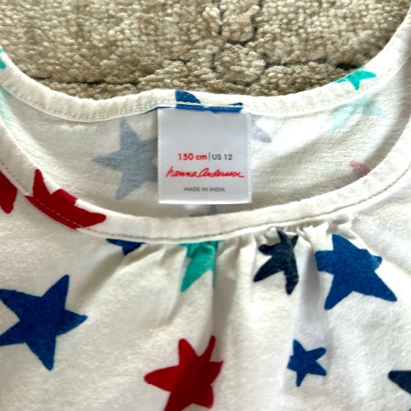 Hanna Andersson sleeveless print pocket dress size 12 (150) - Picture 3 of 6